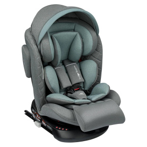 Автокресло INDIGO SMART+ Isofix, капюшон, подножка, 0+1+2+3 (0-36 кг)