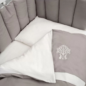 Комплект в прямоугольную кроватку Lappetti Organic Baby Cotton 6 предметов