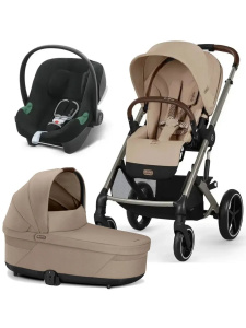 Детская коляска Cybex Balios S Lux 3 в 1 с дождевиком
