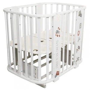Кровать детская Indigo Baby Line 5 в 1 с поперечным маятником