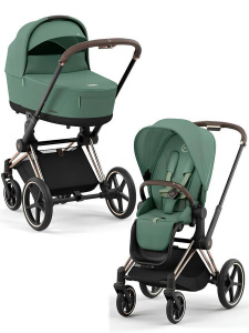 Детская коляска Cybex Priam IV шасси Rosegold 2 в 1