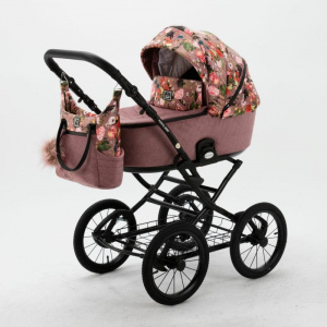 Детская коляска Adamex Porto Retro Flowers 2 в 1