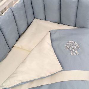 Комплект в прямоугольную кроватку Lappetti Organic Baby Cotton 6 предметов