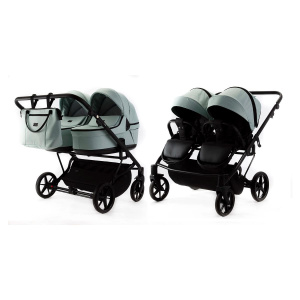Детская коляска для двойни Adamex Leo Duo 3 в 1