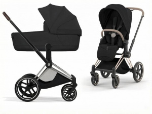 Детская коляска Cybex Priam V шасси Chrome Brown 2 в 1
