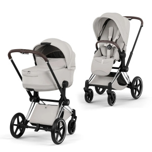 Детская коляска Cybex Priam V шасси Chrome Brown 2 в 1