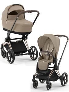 Детская коляска Cybex Priam IV шасси Rosegold 2 в 1