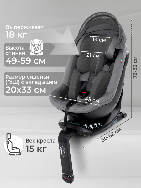 Автокресло Sweet Baby Odyssey B3 i-Size (от 40 – 105 см)