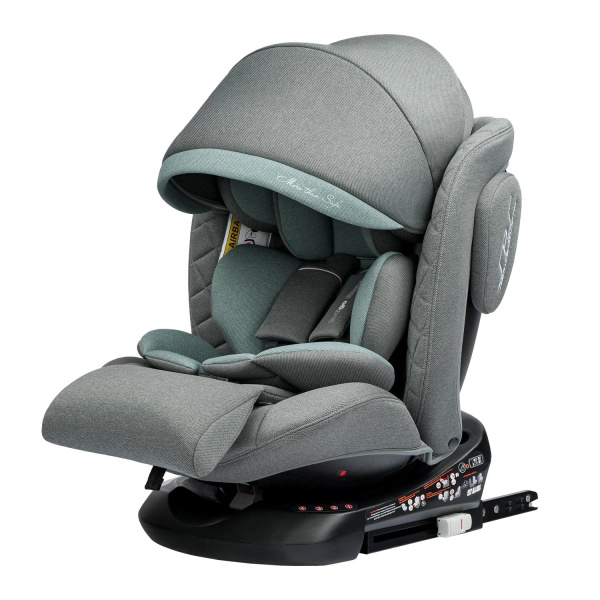 Автокресло INDIGO SMART+ Isofix, капюшон, подножка, 0+1+2+3 (0-36 кг)