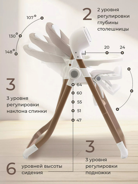 Стульчик для кормления - электрокачели Sweet Baby Fiesta