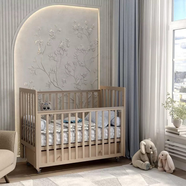 Кровать детская Antemi Classic Sleep с маятником и ящиком