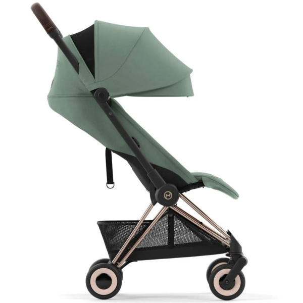Прогулочная коляска Cybex Coya шасси Rosegold с дождевиком и бампером