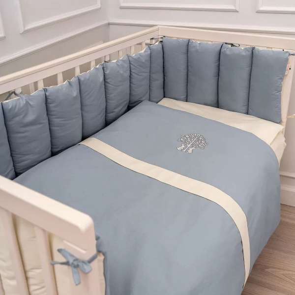 Комплект в прямоугольную кроватку Lappetti Organic Baby Cotton 6 предметов