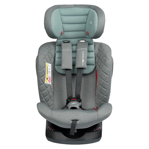 Автокресло INDIGO SMART+ Isofix, капюшон, подножка, 0+1+2+3 (0-36 кг)