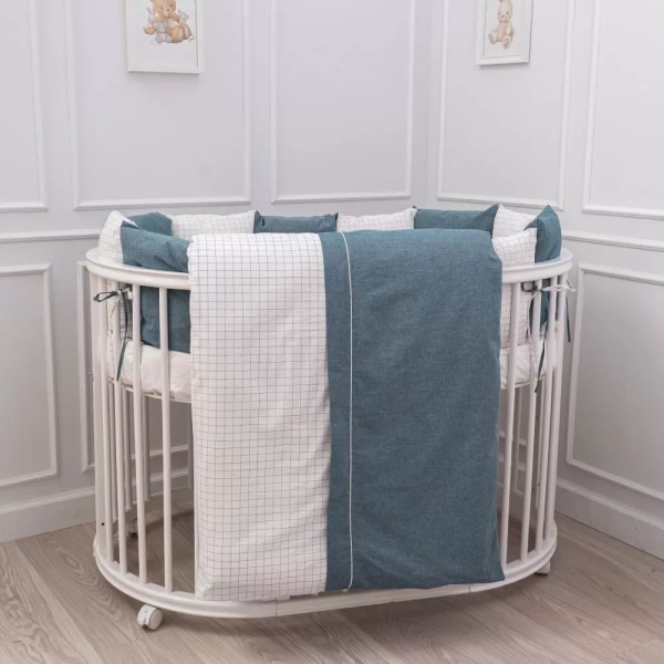 Комплект в кроватку Lappetti "Organic Baby Cotton 2" 6 предметов